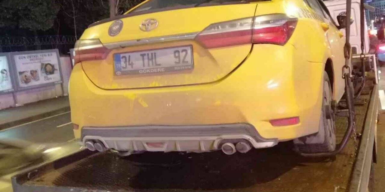 Yolcu seçen 6 sürücünün ticari taksisi trafikten men edildi