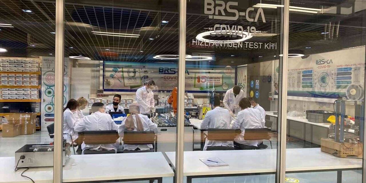 Meslek liseleri bir ilki daha gerçekleştirerek antijen kiti üretti
