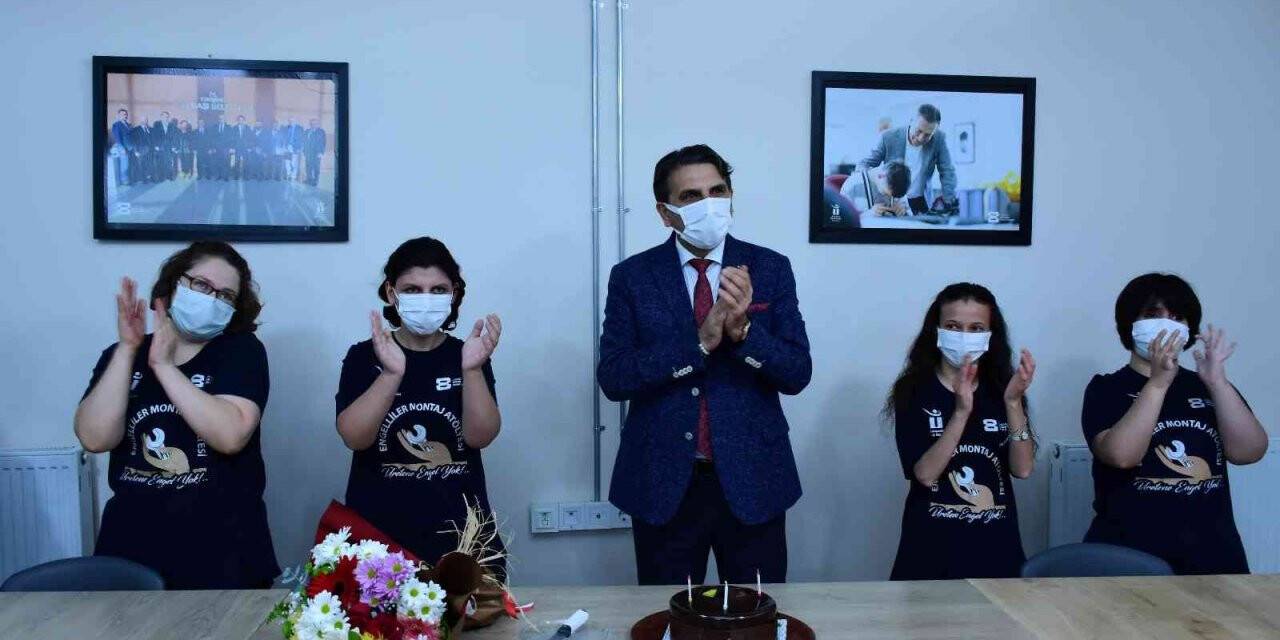 OSB Başkan Vekili Saraç, Engelliler Montaj Atölyesi’ni ziyaret etti