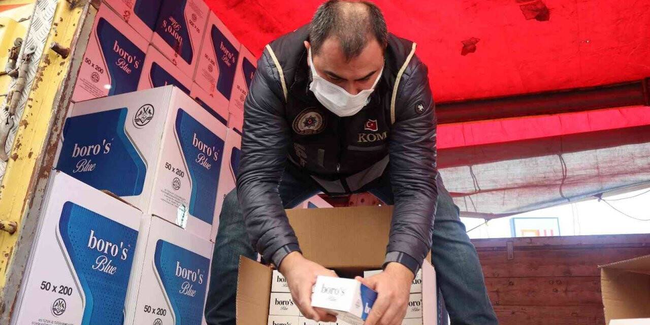 Kayseri’de milyonluk kaçak tütün operasyonu