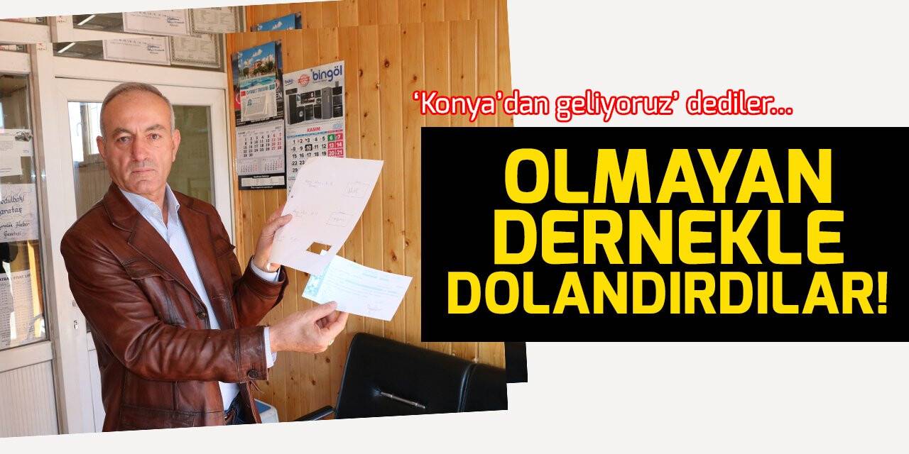 Olmayan dernekle dolandırdılar!
