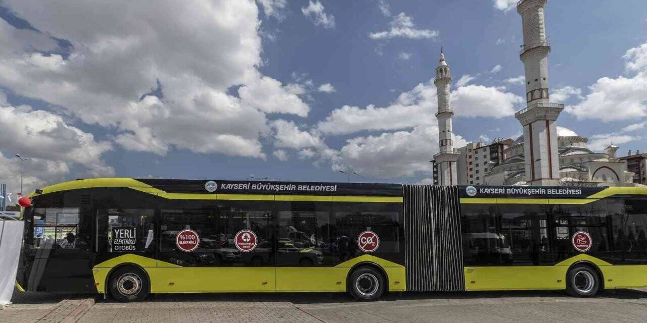Büyükşehir’in elektrikli otobüslerinden büyük tasarruf ve karbondioksit azaltımı