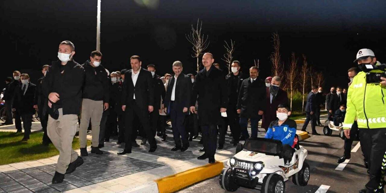 Bakan Soylu, Çocuk Trafik Eğitim Parkı’nın açılışını gerçekleştirdi