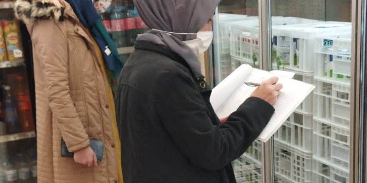 Hisarcık’ta ürünlere fiyat ve marka takibi