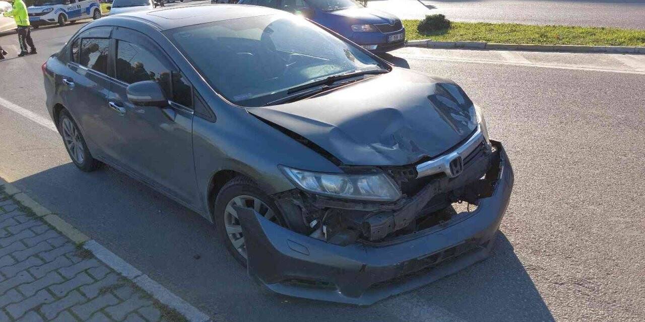 Samsun’da otomobil ile motosiklet çarpıştı: 1 yaralı