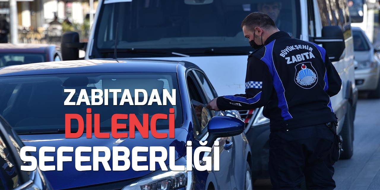 Konya'da zabıta vatandaşları dilenciler konusunda bilgilendirdi