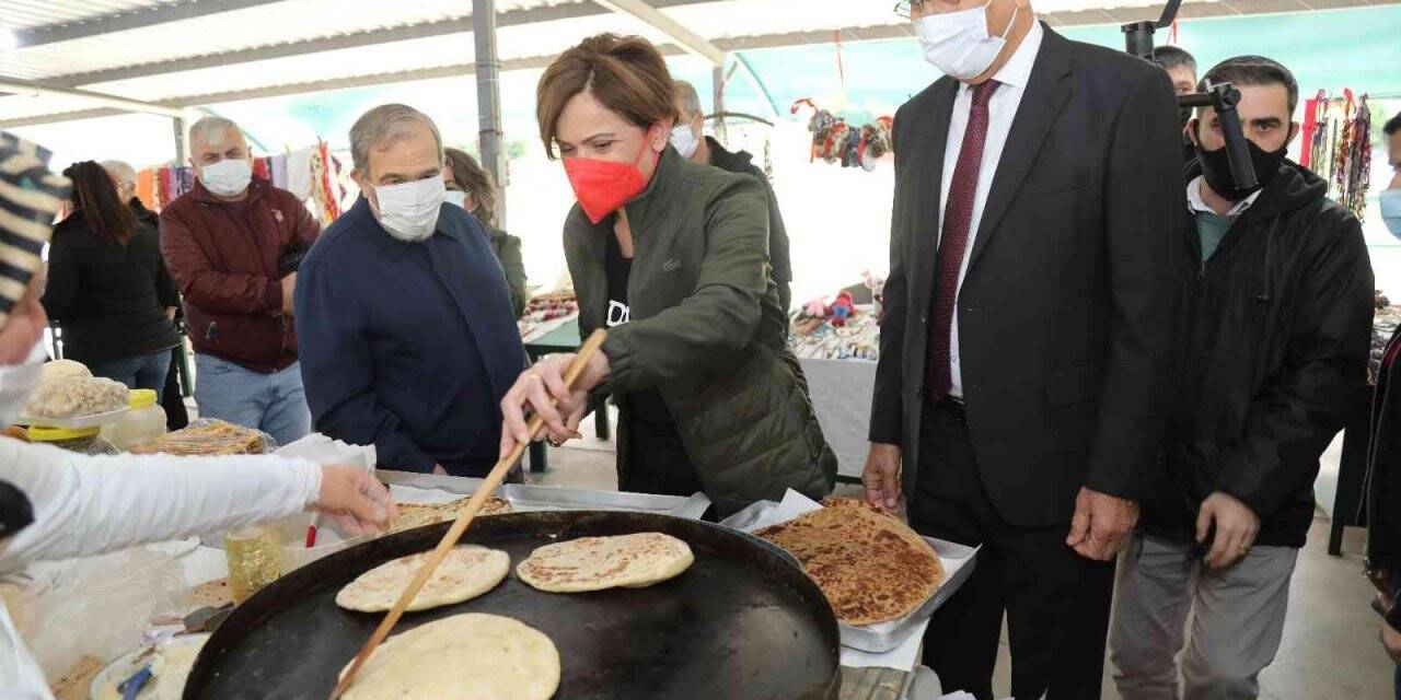Kaftancıoğlu, Kadın Üretici Pazarını gezdi