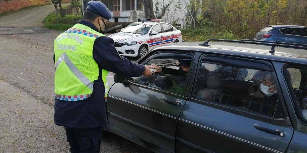 Jandarma ekipleri bir haftada 46 bin araç denetledi