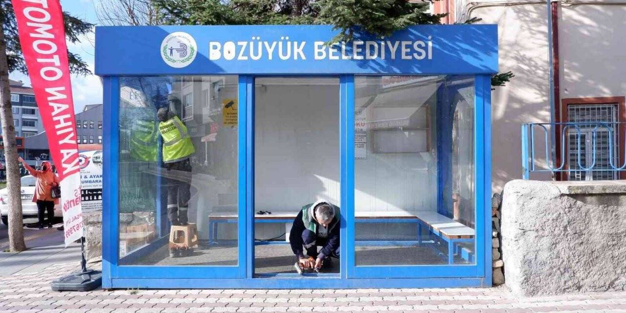 Klimalı duraklar kış mevsiminin soğuk günlerine hazırlanıyor