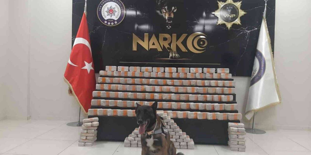 Van’da ‘Magnum’lu aramada 104 kilo eroin ele geçirildi