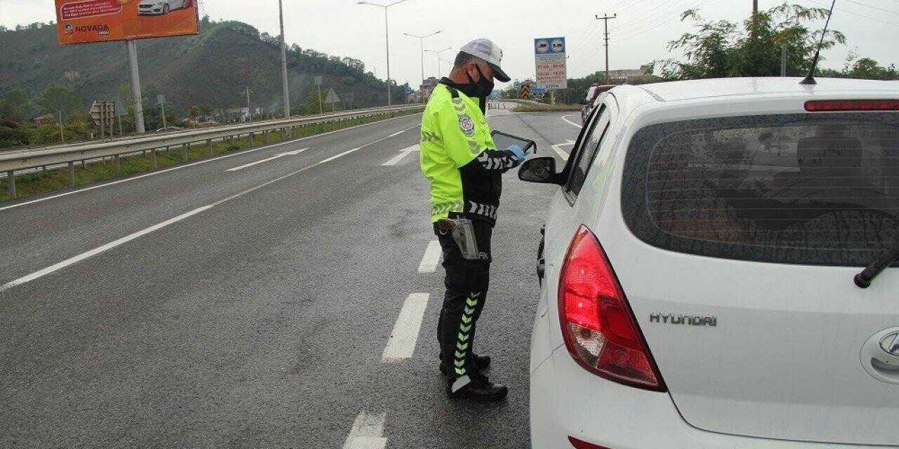Ordu’da trafik kurallarına uymayan sürücülere yönelik denetim
