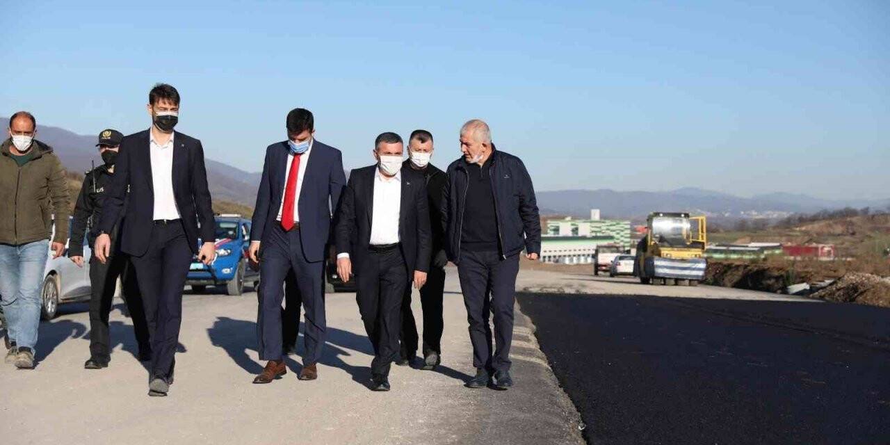 Gümüşova OSB’de yol çalışmaları tamamlanıyor
