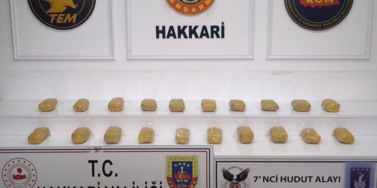 İki sırt çantasında 20 kilo eroin ele geçirildi