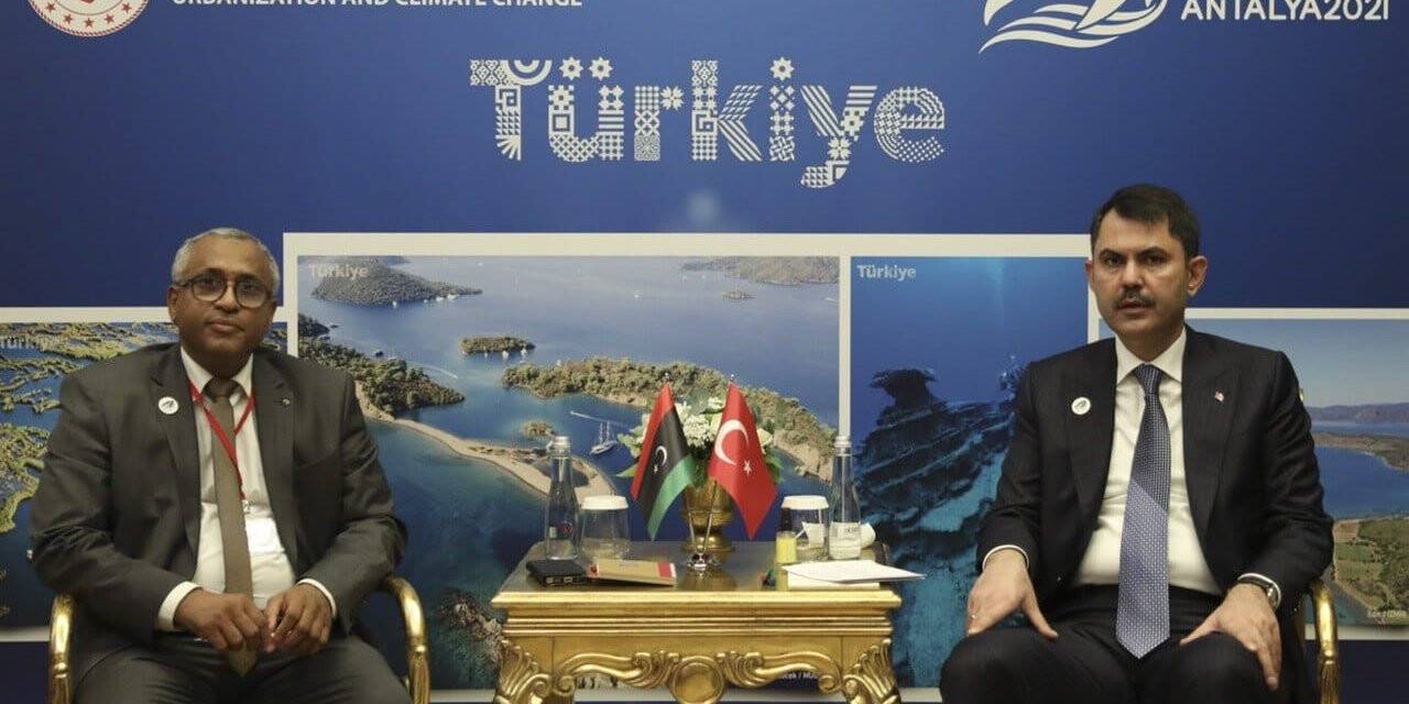 Bakan Kurum, Libya Çevre Bakanı el-Münir ile görüştü
