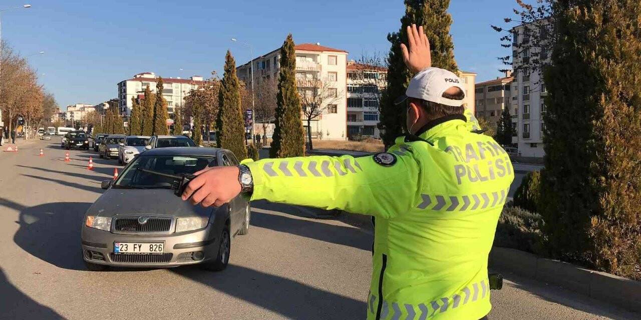 Elazığ’da trafik denetimi
