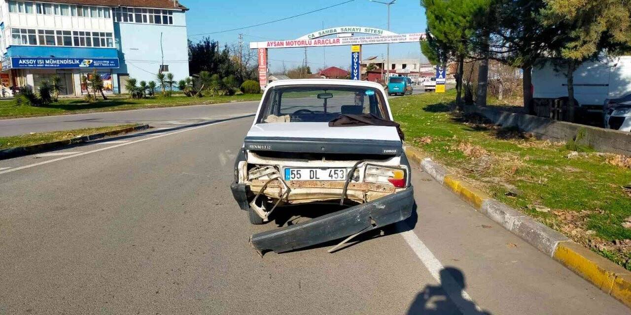 Samsun’da trafik kazası: 2 yaralı