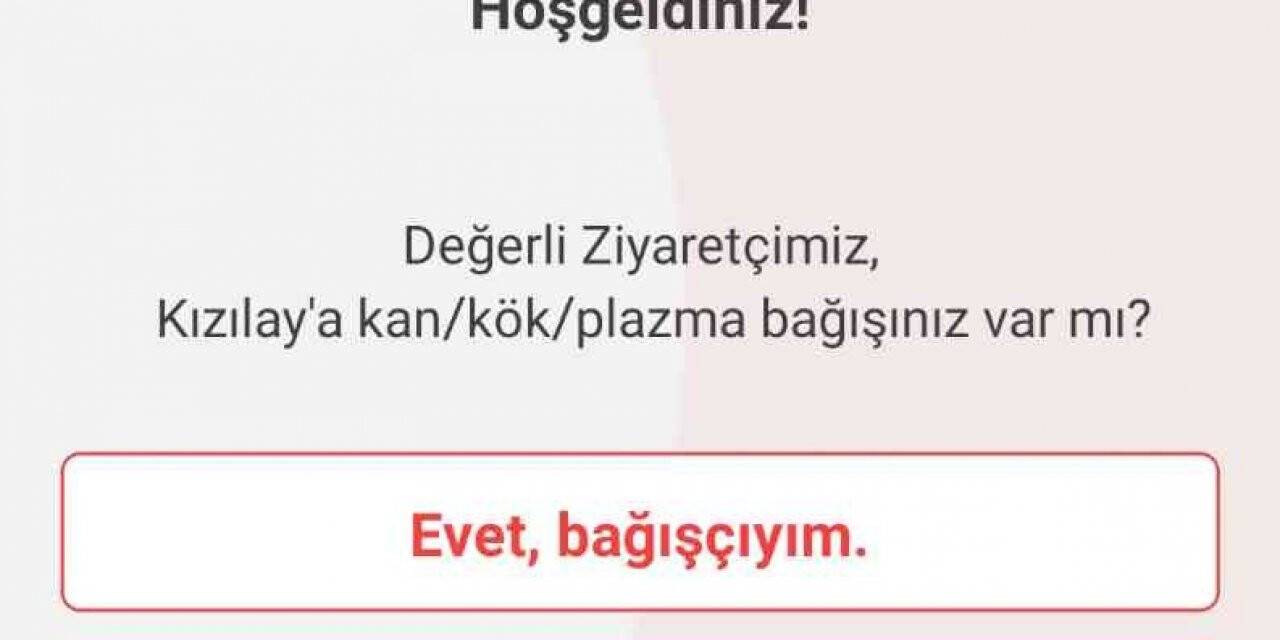 Kan bağışında tek uygulama