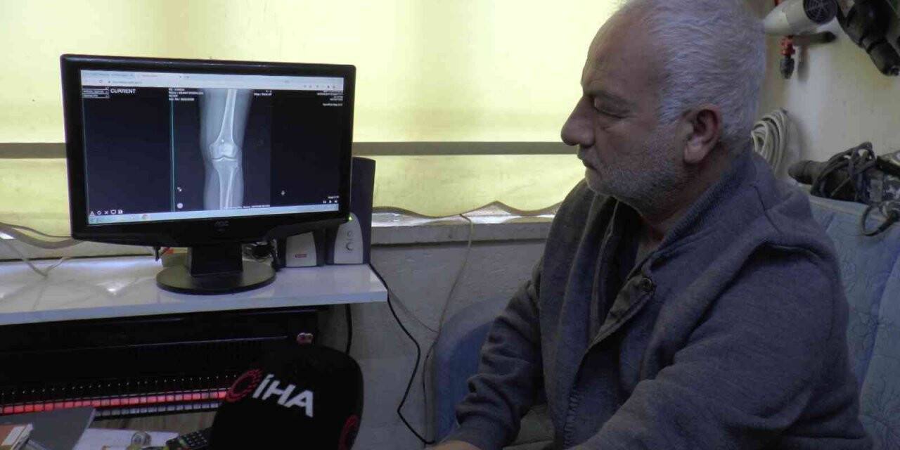 Diz kapağındaki mermi 13 gün sonra fark edildi