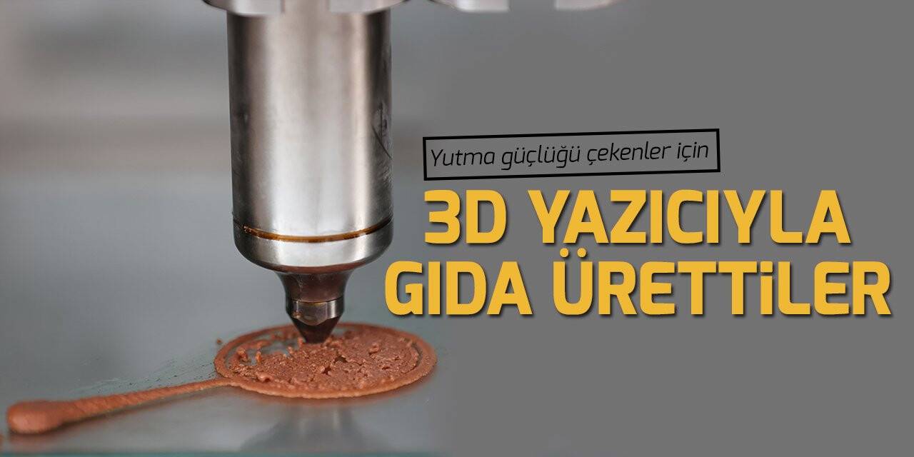 Yutma güçlüğü çekenler için 3D yazıcıyla gıda üretildi