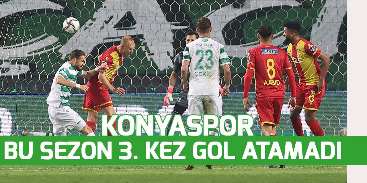 Konyaspor bu sezon 3. kez gol atamadı