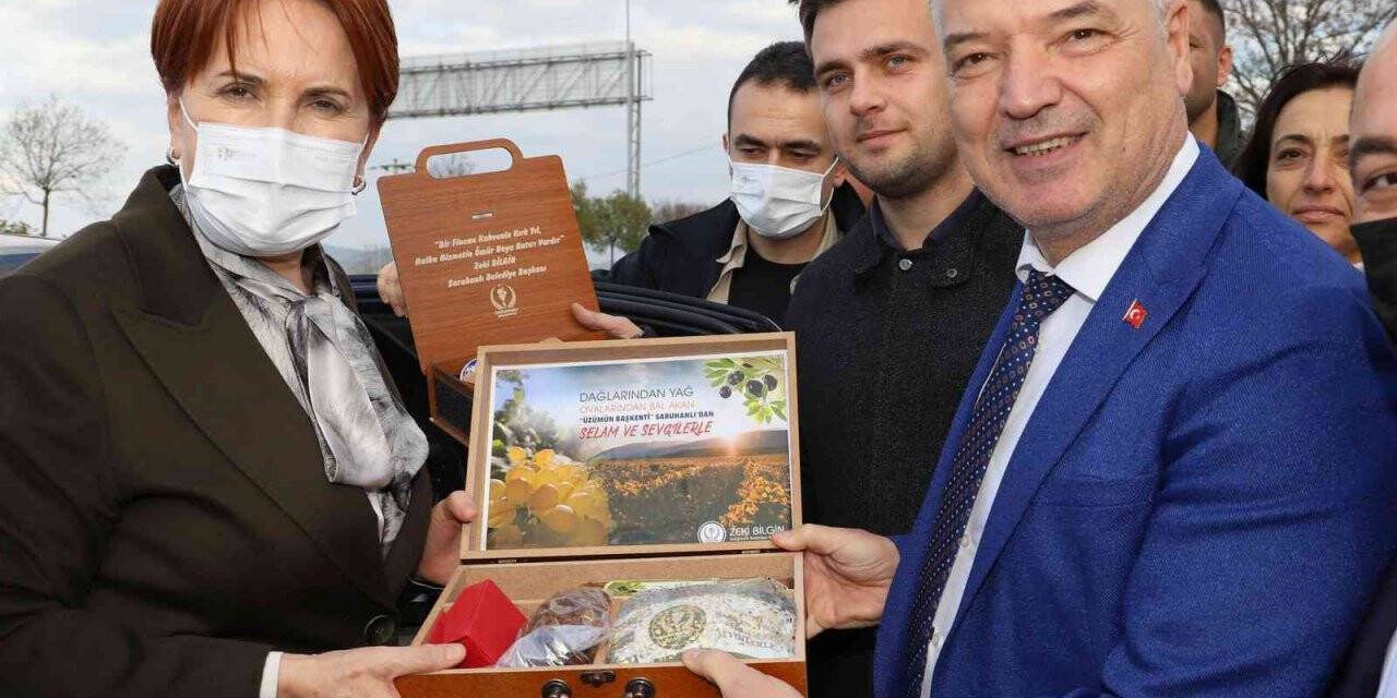 İYİ Parti Genel Başkanı Meral Akşener Saruhanlı’da karşılandı