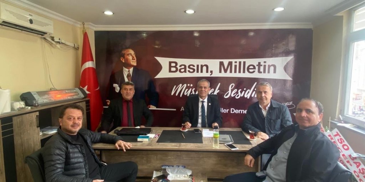 TGF Genel Başkanı Yılmaz Karaca’dan Alaplı Gazeteciler Derneğine ziyaret