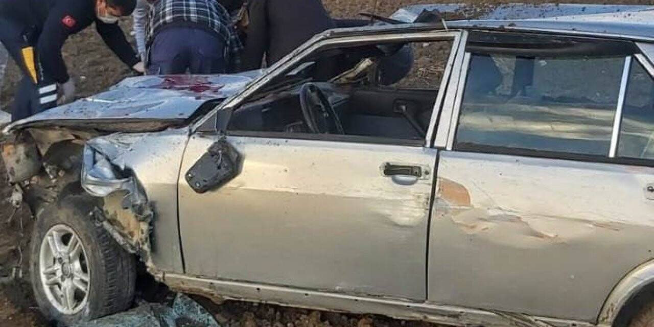 Kontrolden çıkan otomobil takla attı: 1 yaralı