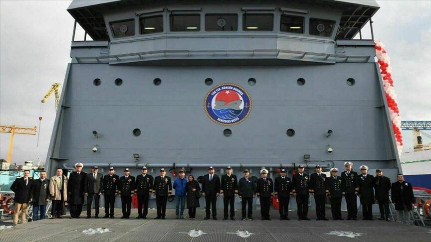 Lojistik Destek Gemisi "A-574" Deniz Kuvvetleri Komutanlığının hizmetine girdi