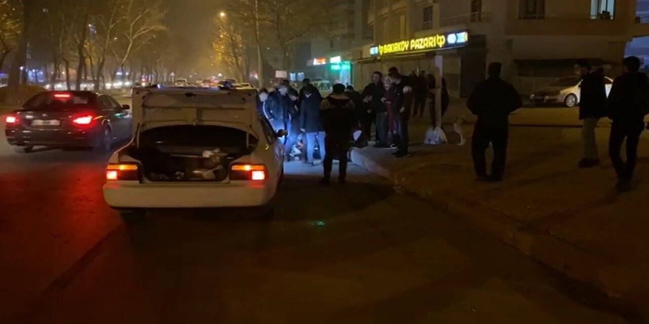 Karşıdan karşıya geçmek isteyen genç kıza otomobil çarptı