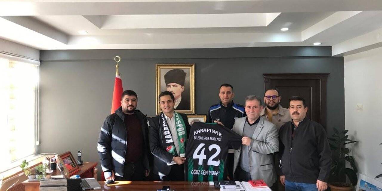 Karapınar Belediyespor’dan Kaymakam Murat’a ziyaret