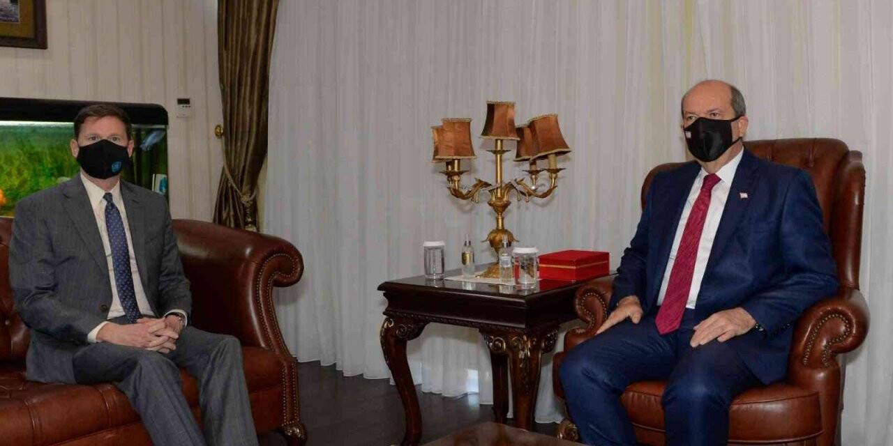 KKTC Cumhurbaşkanı Tatar, BM Kıbrıs Özel Temsilcisi Stewart’ı kabul etti