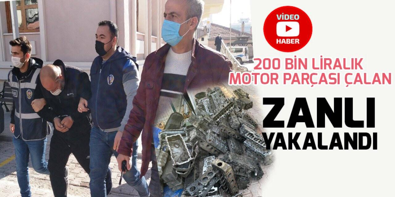 Konya'da sanayi sitesinden hırsızlık yapan zanlı kovalamaca sonucu yakalandı