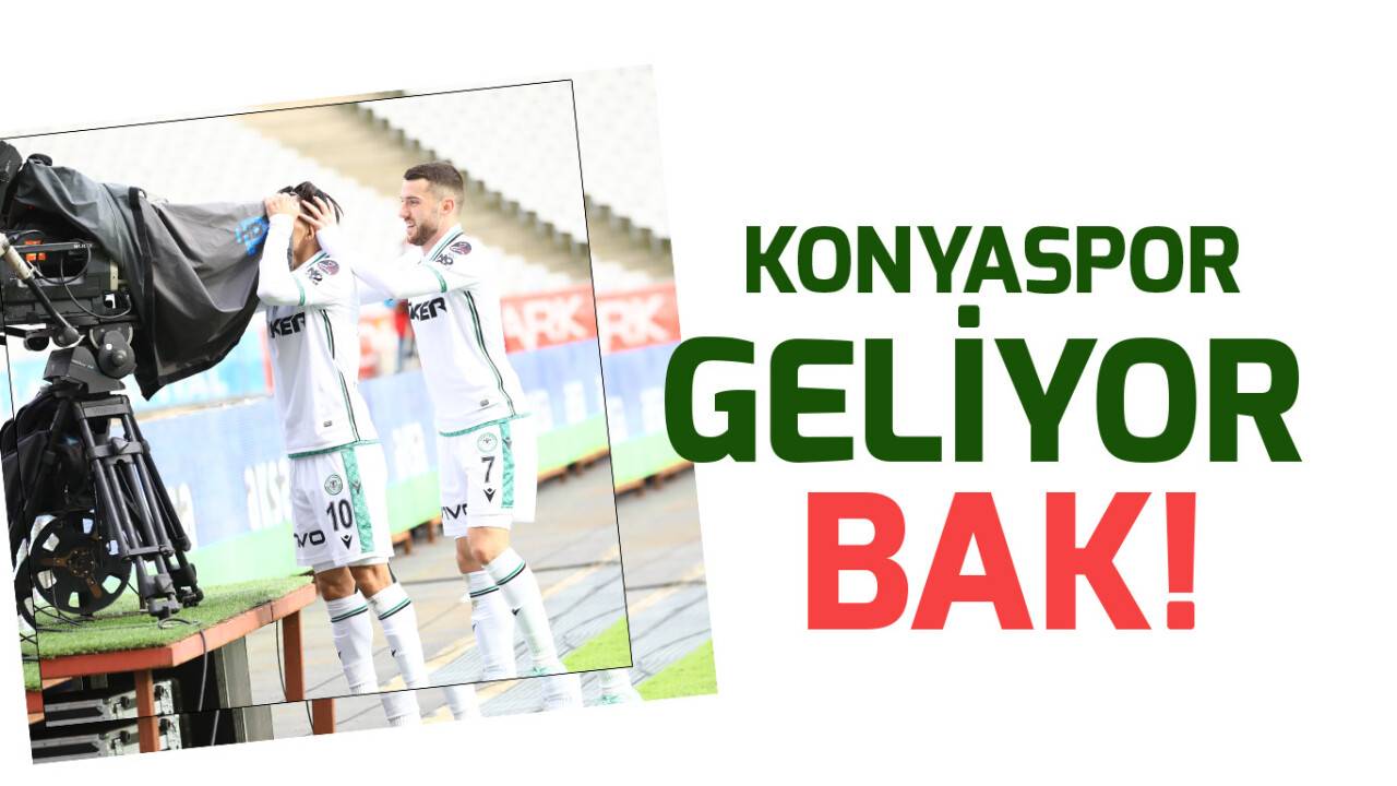 Konyaspor  zirve mücadelesi ve Avrupa yolculuğunu sürdürdü
