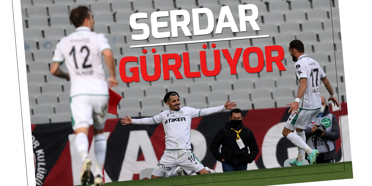 Konyaspor'da Serdar Gürler yükselen performansıyla dikkat çekiyor