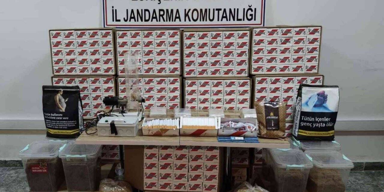 Kargoyla gelen kaçak makaronlar ele geçirildi