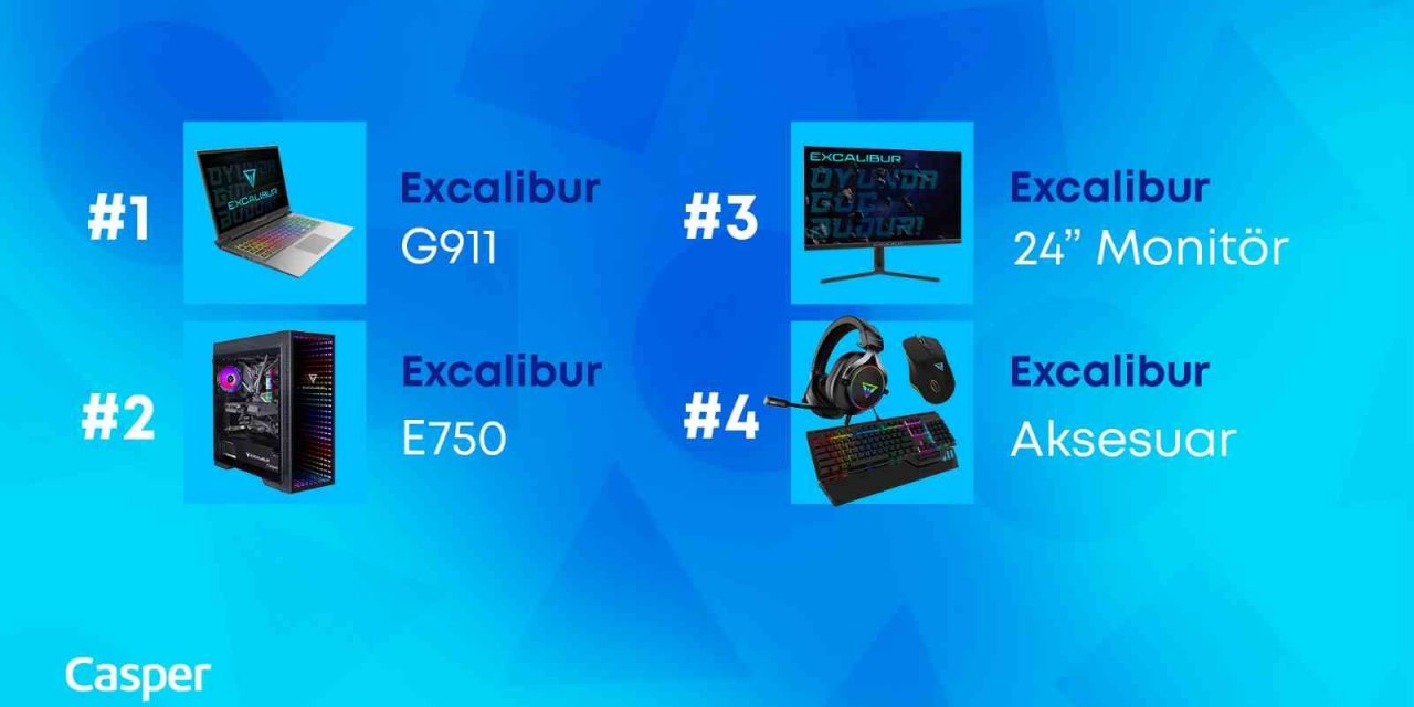 Excalibur yılın gaming ürünlerini açıkladı