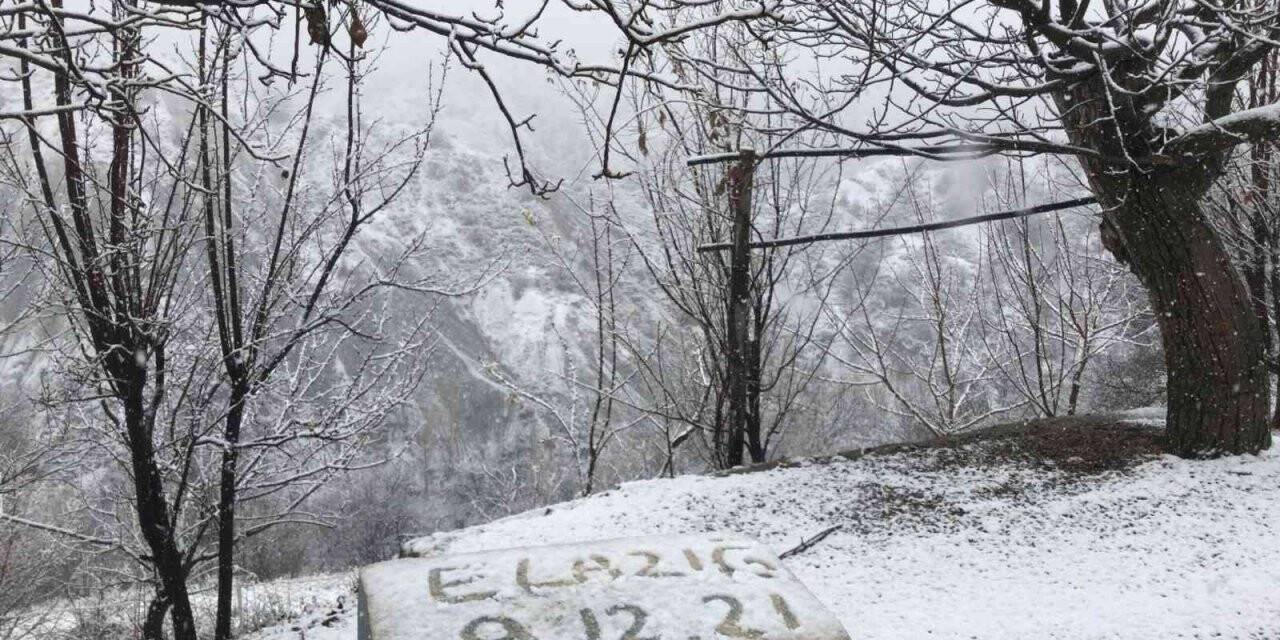 Elazığ’ın yüksek kesimlerinde kar etkili oldu