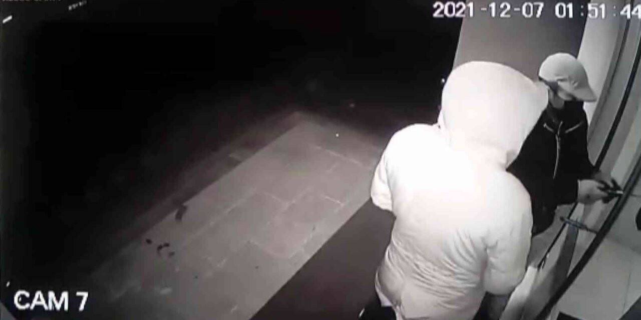 Değnekli hırsızlar kamerada
