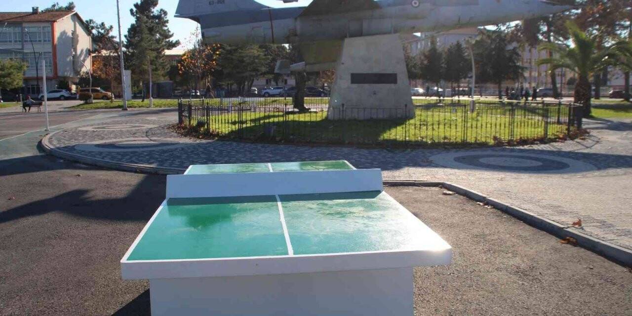 Ordu’nun parklarında masa tenisi