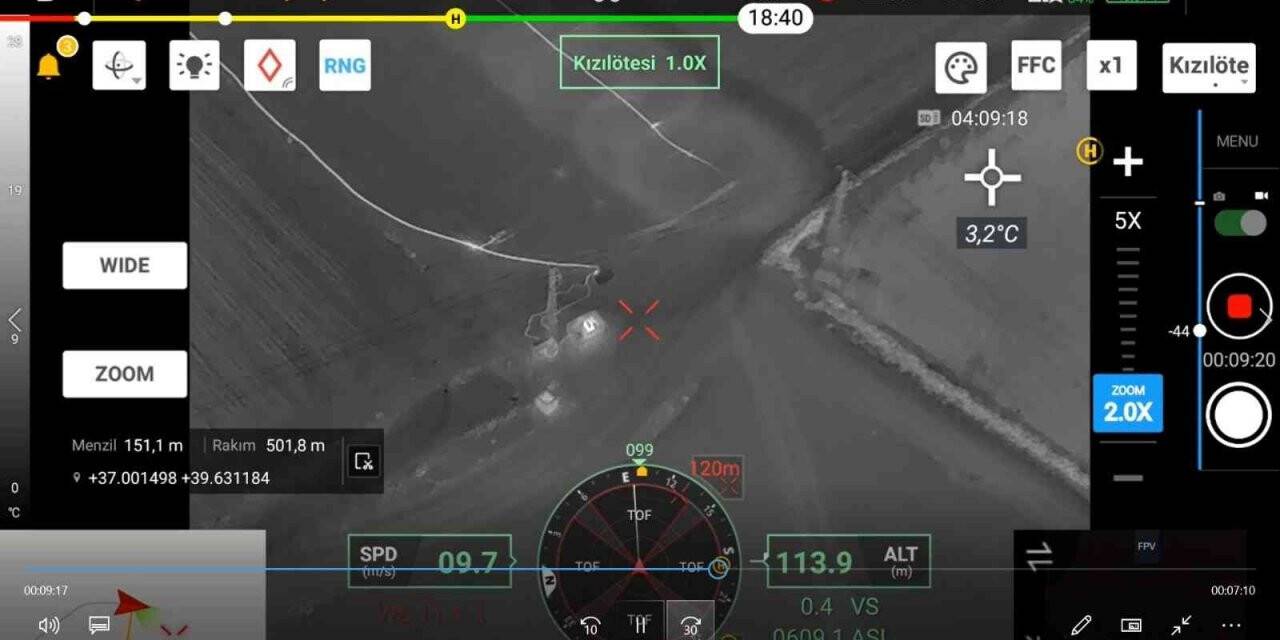 Dronelerle 11 milyon liralık kaçak elektrik önledi