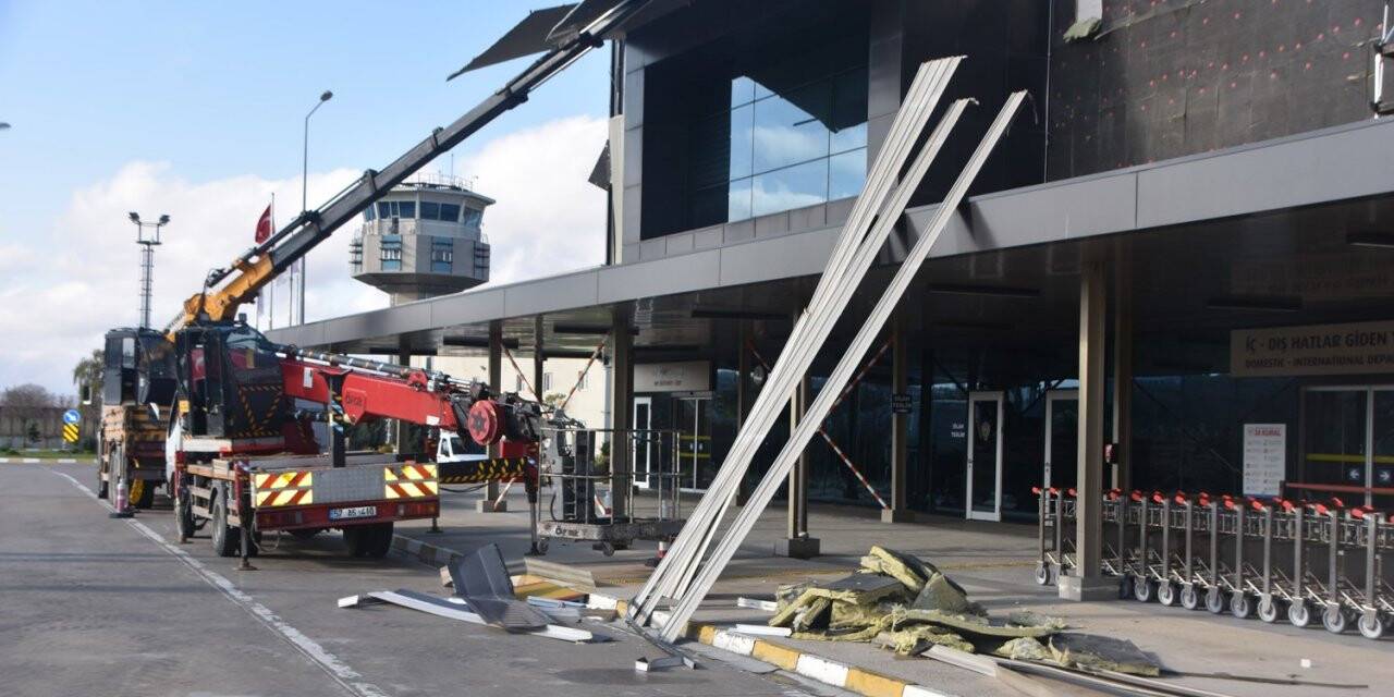 Sinop Havalimanı’nda onarım çalışmaları devam ediyor