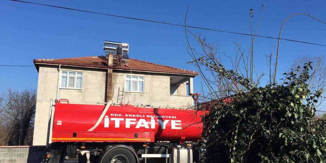 Baca yangını büyümeden söndürüldü