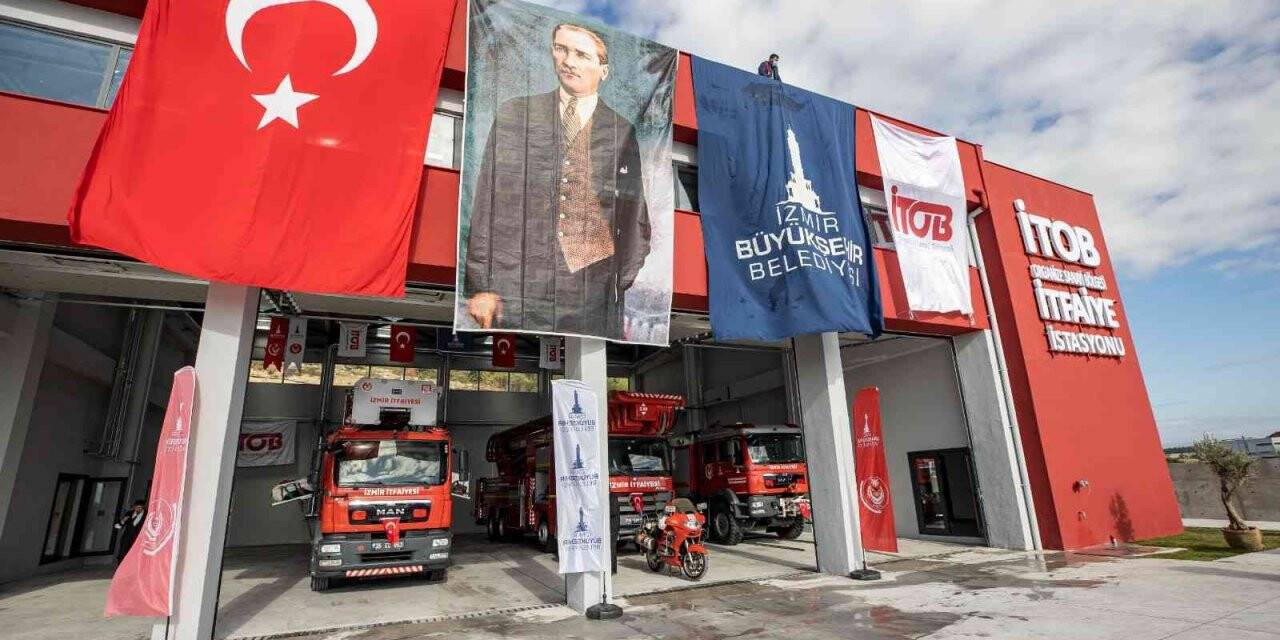 İzmir’de örnek güç birliği: Menderes İTOB’da itfaiye istasyonu açıldı