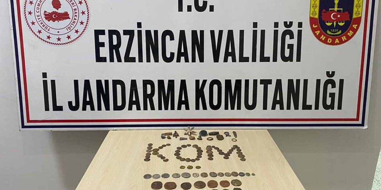 Erzincan’da 116 adet tarihi eser ele geçirildi