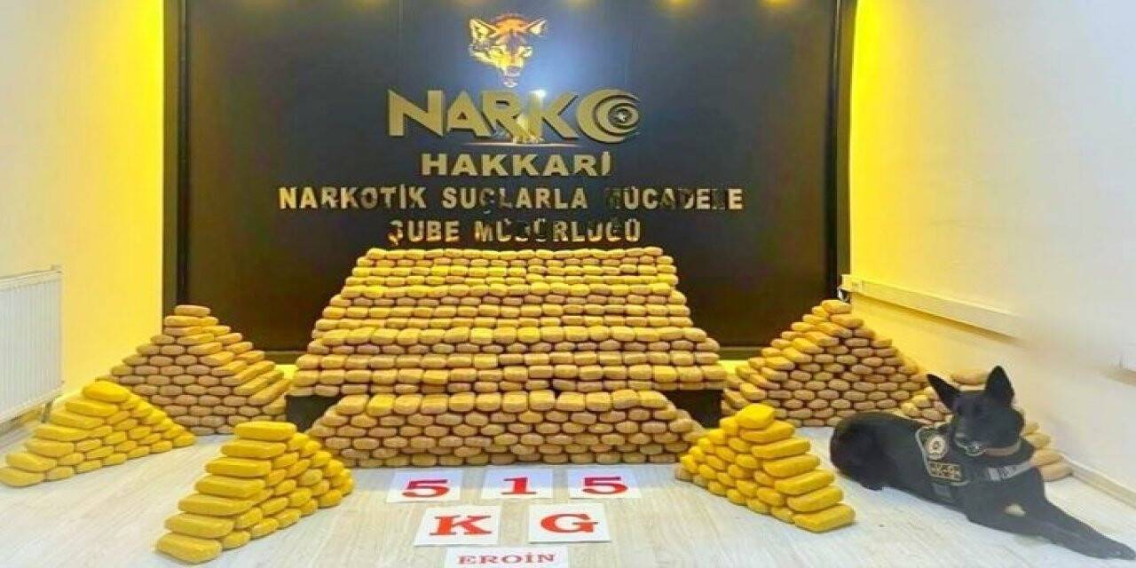 İçişleri Bakanı Soylu: “Hakkari İl Emniyet Müdürlüğümüzce 515 kilogram eroin yakalandı”