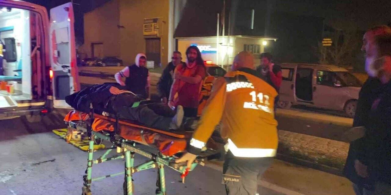 D-100’de iki işçi servisi çarpıştı, ortalık savaş alanına döndü