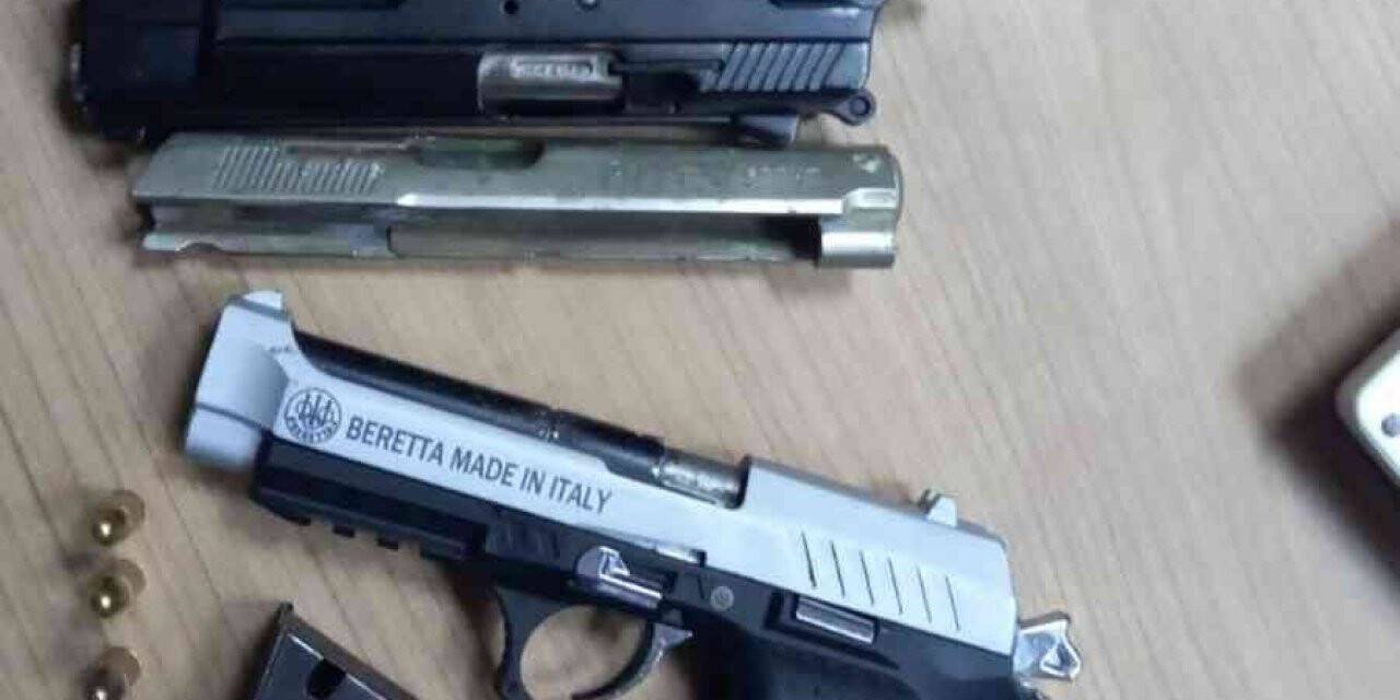 Kırklareli’nde durdurulan otomobilde tabanca ele geçirildi