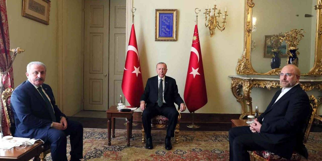 Cumhurbaşkanı Erdoğan, İran Meclis Başkanı Galibaf’ı kabul etti