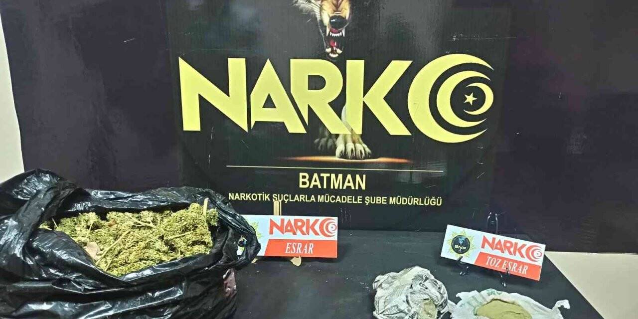 Batman’da durdurulan araçtan uyuşturucu çıktı