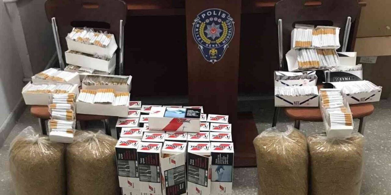 Uşak’ta 20 kilogram kaçak tütün ele geçirildi